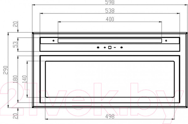 Изображение товара Вытяжка скрытая Schtoff HGT 60 (черный)
