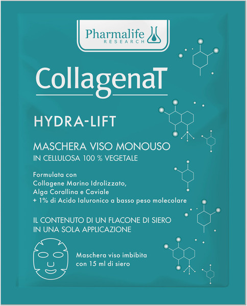 Изображение товара Маска для лица тканевая Pharmalife Research CollagenaT Hydra-Lift Увлажняющая питательная (15мл)