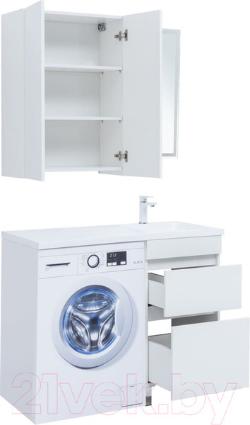 Изображение товара Тумба под умывальник Aquanet Вега 48 / 329123 (белый глянец)