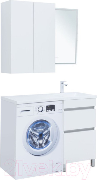 Изображение товара Тумба под умывальник Aquanet Вега 48 / 329123 (белый глянец)