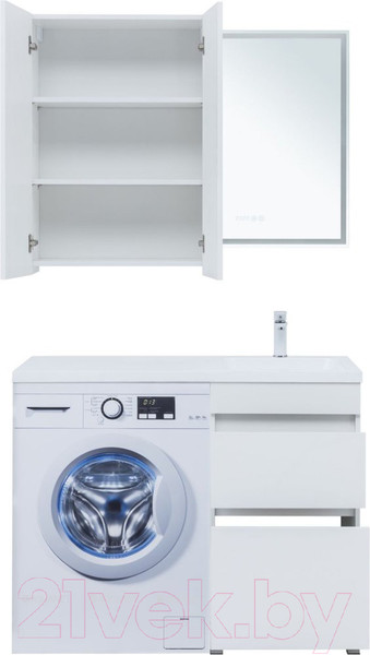 Изображение товара Тумба под умывальник Aquanet Вега 48 / 329123 (белый глянец)