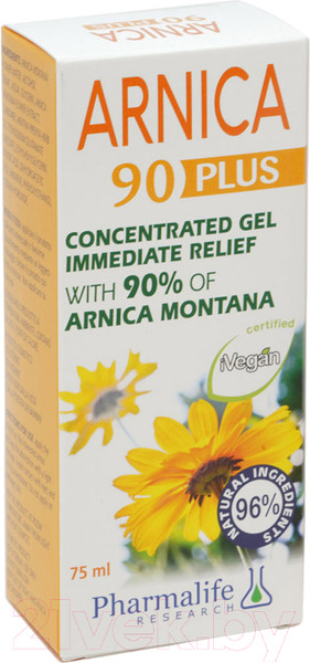 Изображение товара Гель для тела Pharmalife Research Arnica 90 Plus концентрат с арникой (75мл)