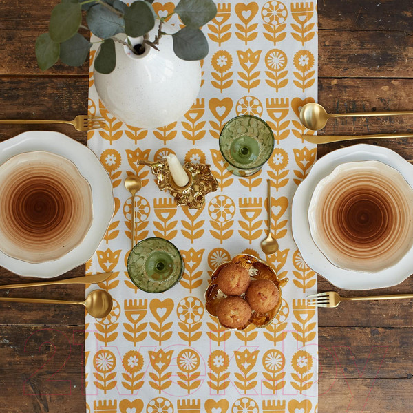 Изображение товара Дорожка на стол Этель Yellow Garden / 6756620 (40x149)