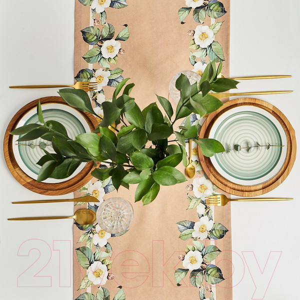 Изображение товара Дорожка на стол Этель Сamellia / 7588537 (40x146)