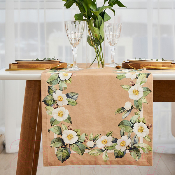 Изображение товара Дорожка на стол Этель Сamellia / 7588537 (40x146)