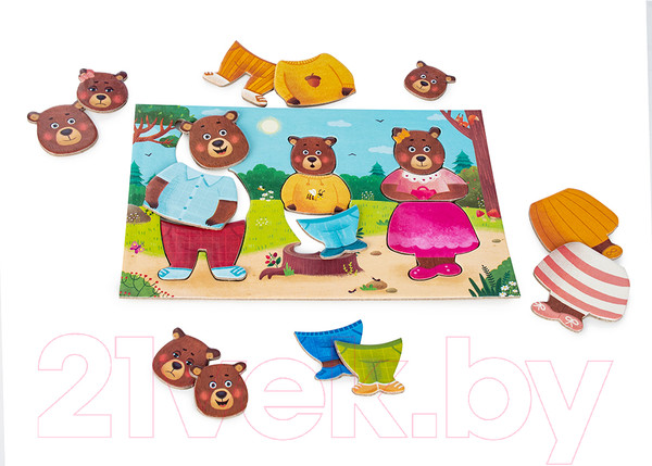 Изображение товара Развивающая игра Genio Kids Семья медведей / 2307C