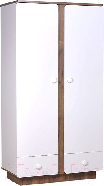 Изображение товара Шкаф Polini Kids Ameli 4010 / 0002763.165 (белый/дуб крафт)