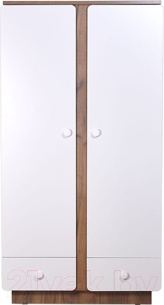 Изображение товара Шкаф Polini Kids Ameli 4010 / 0002763.165 (белый/дуб крафт)