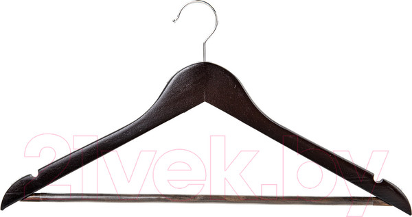 Изображение товара Набор деревянных вешалок-плечиков Brabix 607476 (3шт, дерево)