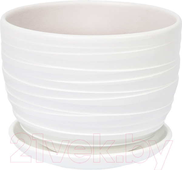 Изображение товара Вазон Вещицы Рельеф BH-94-4 (белый)
