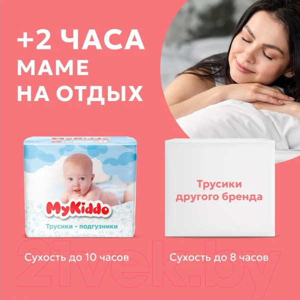 Изображение товара Подгузники-трусики детские MyKiddo Premium M 6-10кг (38шт)