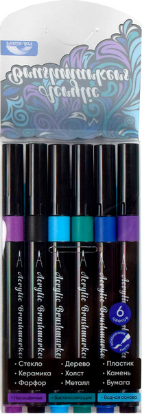 Изображение товара Набор маркеров Феникс+ Зима / 64533 (6цв)