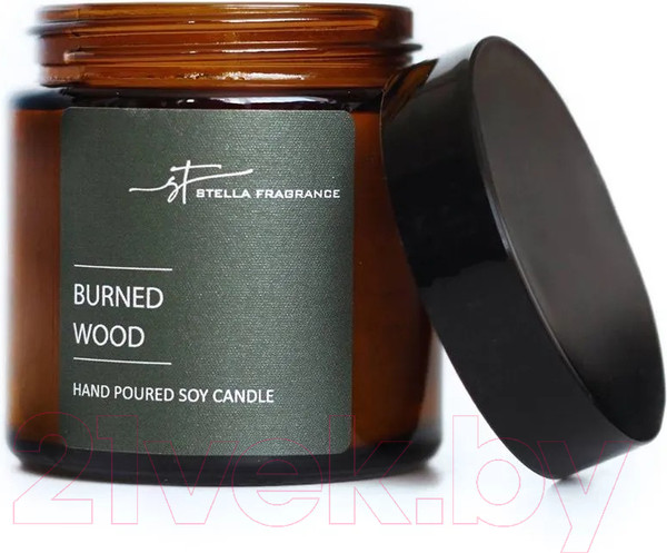 Изображение товара Свеча Stella Fragrance Burned Wood (90г)