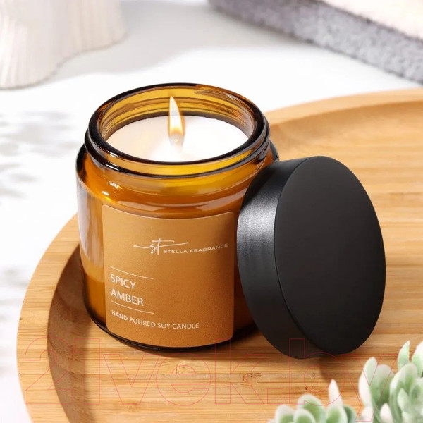 Изображение товара Свеча Stella Fragrance Spicy Amber (90г)