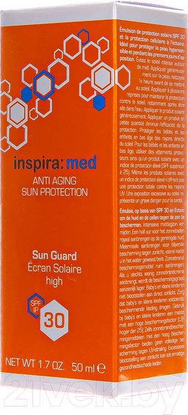 Изображение товара Эмульсия солнцезащитная Inspira Med Sun Guard SPF 30 (50мл)