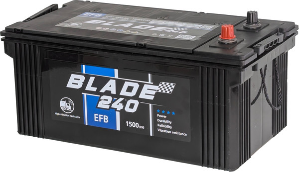 Изображение товара Автомобильный аккумулятор BLADE EFB Евро +/- 1500A N240MF (240 А/ч)