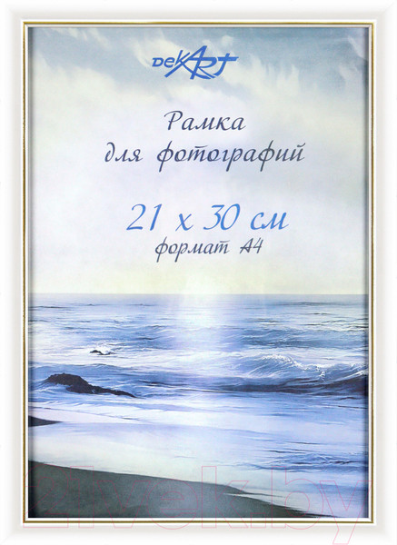 Изображение товара Рамка Декарт 21х30 8Ф0009 (белый/золото)