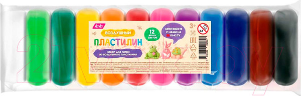 Изображение товара Пластилин легкий Kiki PL001 (12цв)