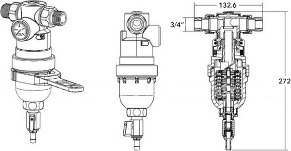 Изображение товара Магистральный фильтр AV Engineering Самоочищающийся / AVE115702KG