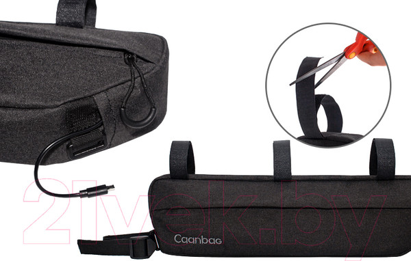 Изображение товара Сумка велосипедная Caanbag XL CAAN-TR-36BL (черный)