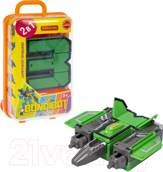 Изображение товара Робот-трансформер Bondibon Bondibot Цифра 3 / ВВ5873-В (оранжевый)