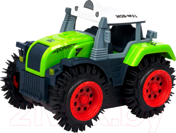 Изображение товара Трактор игрушечный Bondibon Перевертыш / ВВ5887 (зеленый)