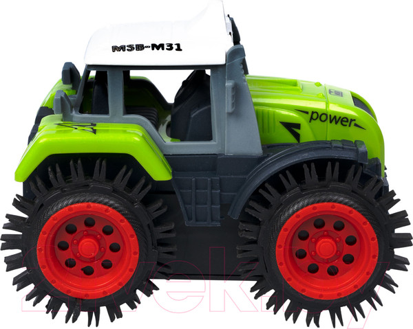 Изображение товара Трактор игрушечный Bondibon Перевертыш / ВВ5887 (зеленый)