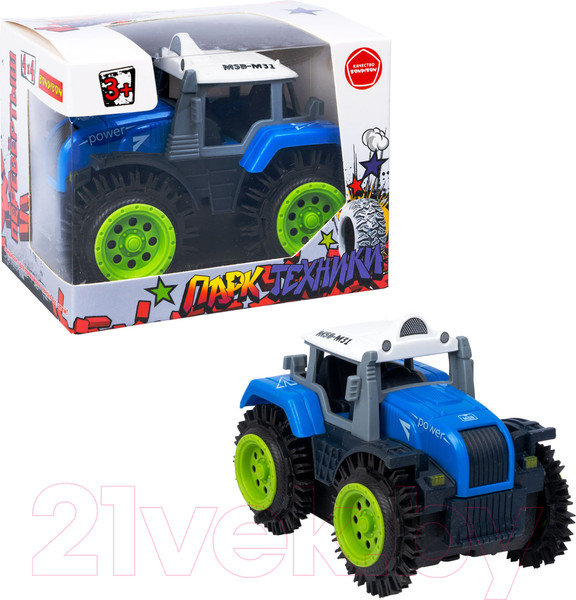 Изображение товара Трактор игрушечный Bondibon Перевертыш / ВВ5886 (синий)