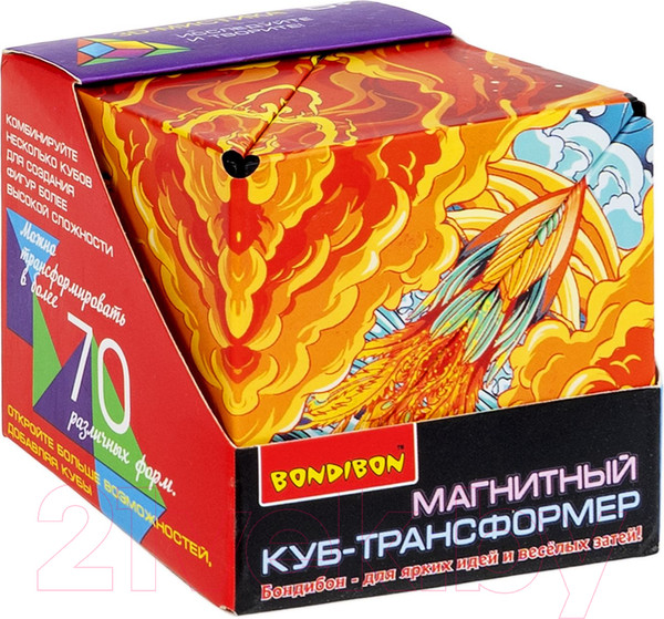 Изображение товара Игра-головоломка Bondibon Магнитный куб-трансформер 3D-мистика / ВВ6313