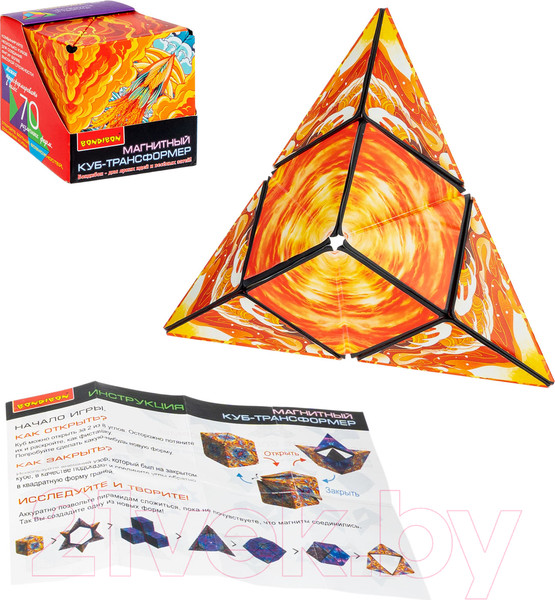 Изображение товара Игра-головоломка Bondibon Магнитный куб-трансформер 3D-мистика / ВВ6313
