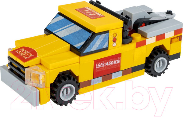 Изображение товара Конструктор инерционный Bondibon Город Машина / ВВ6136 (желтый/красный)