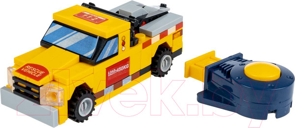 Изображение товара Конструктор инерционный Bondibon Город Машина / ВВ6136 (желтый/красный)