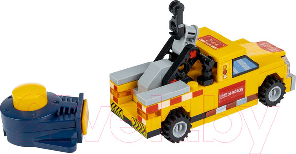 Изображение товара Конструктор инерционный Bondibon Город Машина / ВВ6136 (желтый/красный)