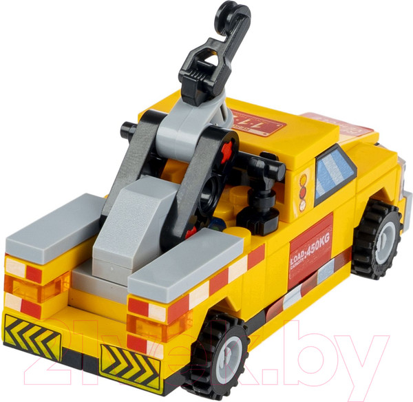 Изображение товара Конструктор инерционный Bondibon Город Машина / ВВ6136 (желтый/красный)