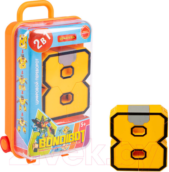 Изображение товара Робот-трансформер Bondibon Bondibot Цифра 8 / ВВ5878-В (оранжевый)