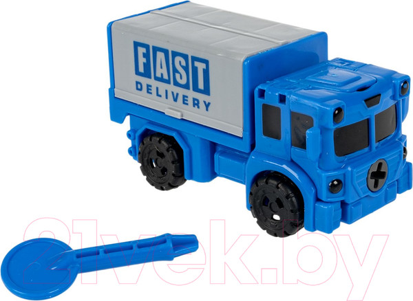 Изображение товара Робот-трансформер Bondibon Bondibot Машина городской службы / ВВ6387 (синий)