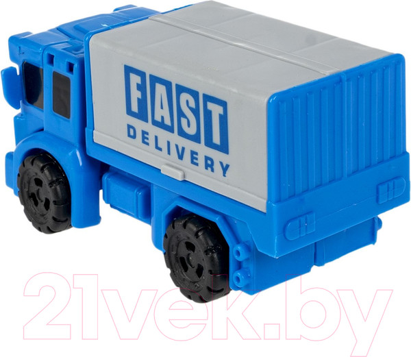 Изображение товара Робот-трансформер Bondibon Bondibot Машина городской службы / ВВ6387 (синий)