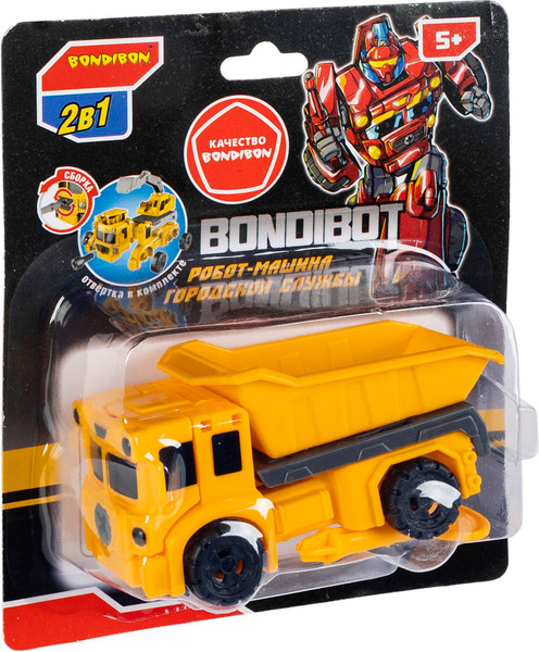 Изображение товара Робот-трансформер Bondibon Bondibot Самосвал / ВВ6390 (желтый)