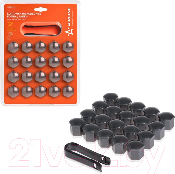 Изображение товара Набор колпачков на колесные болты Airline AWBN-02