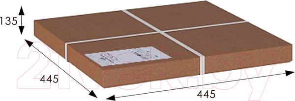 Изображение товара Банкетка Мебелик Берже 26 (темно-коричневый)