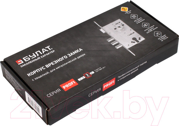 Изображение товара Корпус врезного замка БУЛАТ ЗВ4-3(14).60.85.08 (хром)