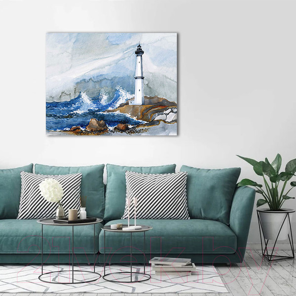 Изображение товара Картина Stamprint Морской маяк АT023 (90x115см)