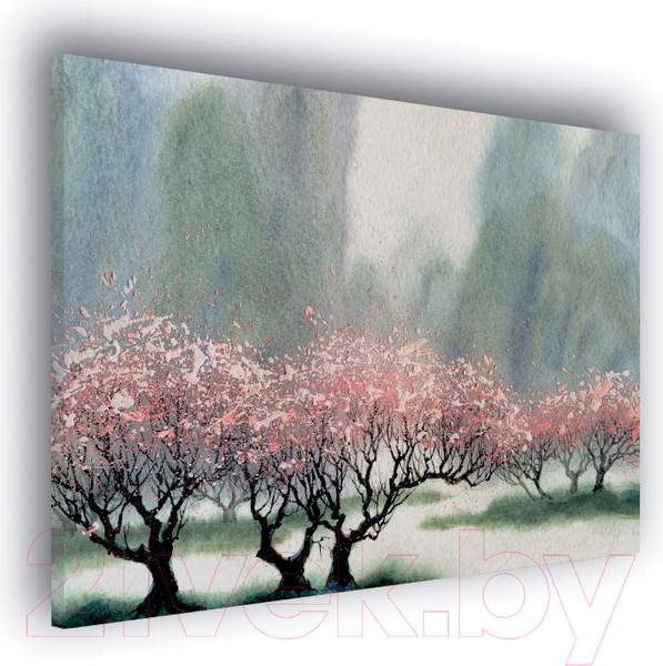 Изображение товара Картина Stamprint Розовые деревья АT041 (90x115см)