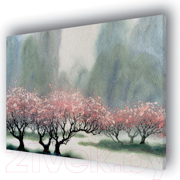 Изображение товара Картина Stamprint Розовые деревья АT041 (90x115см)