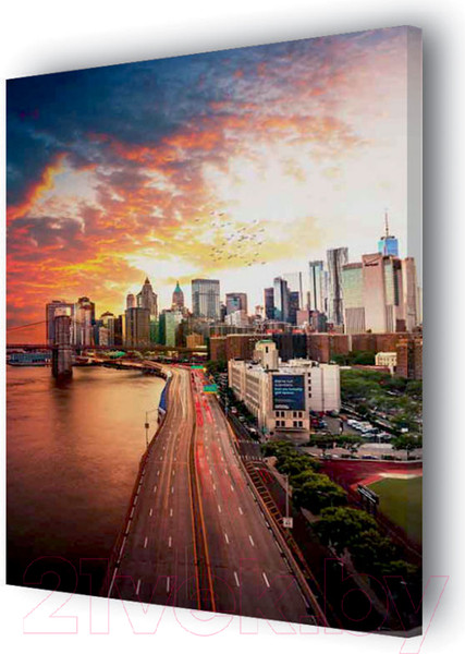 Изображение товара Картина Stamprint Город в закате СТ004 (85x60см)