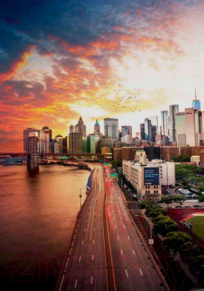 Изображение товара Картина Stamprint Город в закате СТ004 (85x60см)