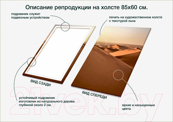 Изображение товара Картина Stamprint Пустыня NR018 (85x60см)