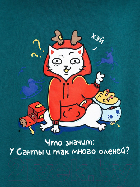 Изображение товара Пижама детская Mark Formelle 563323 (р.158-80-69, темно-зеленый/зеленая клетка)