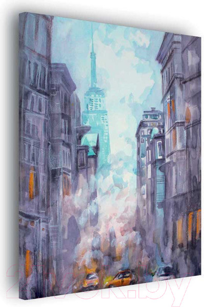 Изображение товара Картина Stamprint Фиолетовый город АT008 (85x60см)