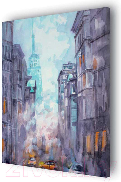 Изображение товара Картина Stamprint Фиолетовый город АT008 (85x60см)